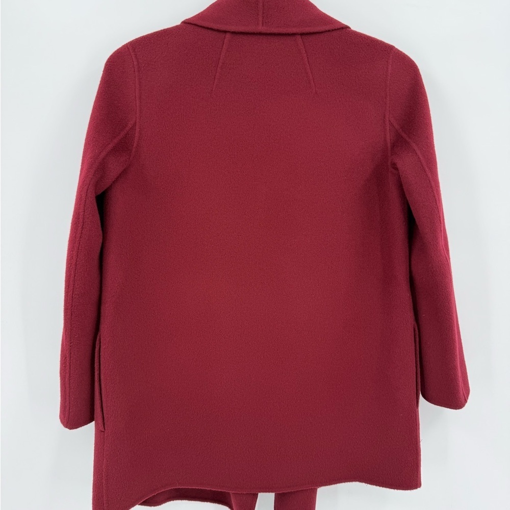 Theory Shawl Collar Clairene Jacket Wool Cashmere in Currant Size P XS - Picture 11 of 11